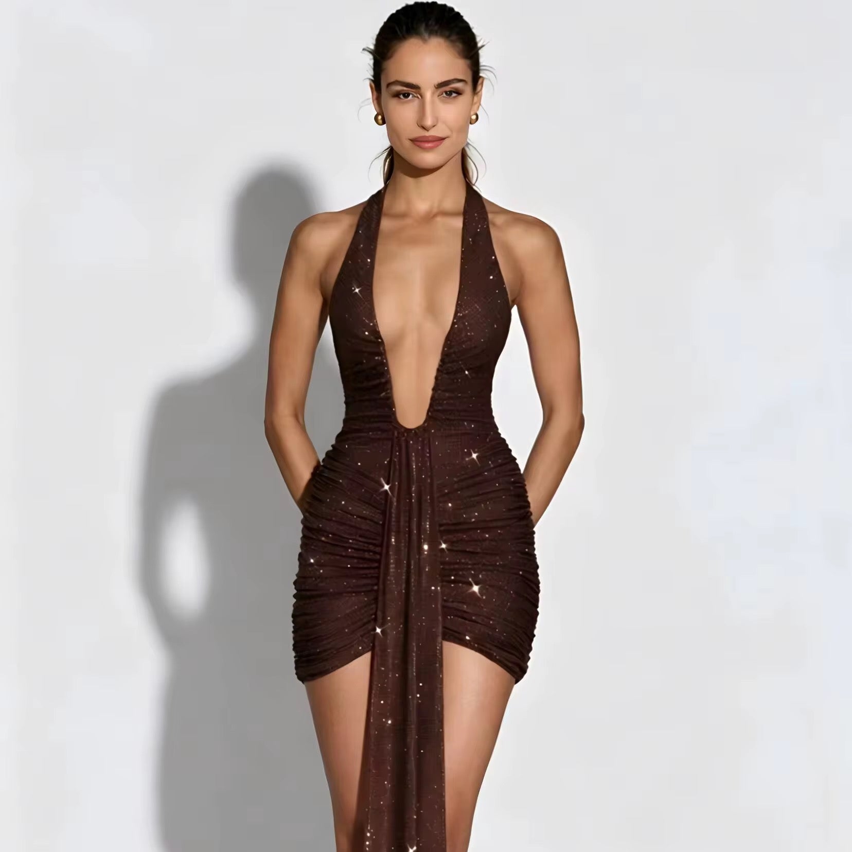 Midnight Mocha Goddess Dress