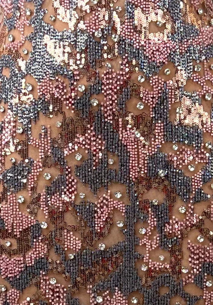 Embellished Maxi Dress Brown
