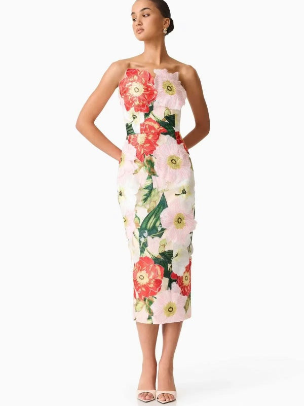 Garden Bloom Midi Dress