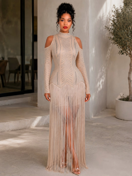 Seraphina Crystal Fringe dress