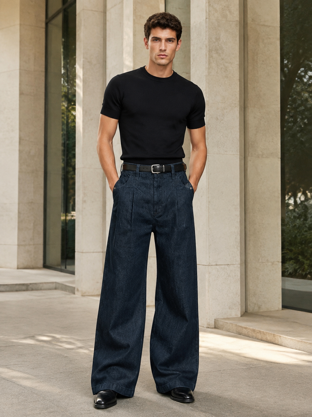 Men's Wide Leg Jeans