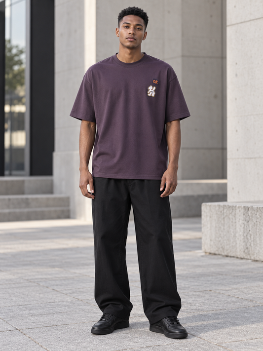 Men's Plus Size Round Neck Short Sleeve T-Shirt