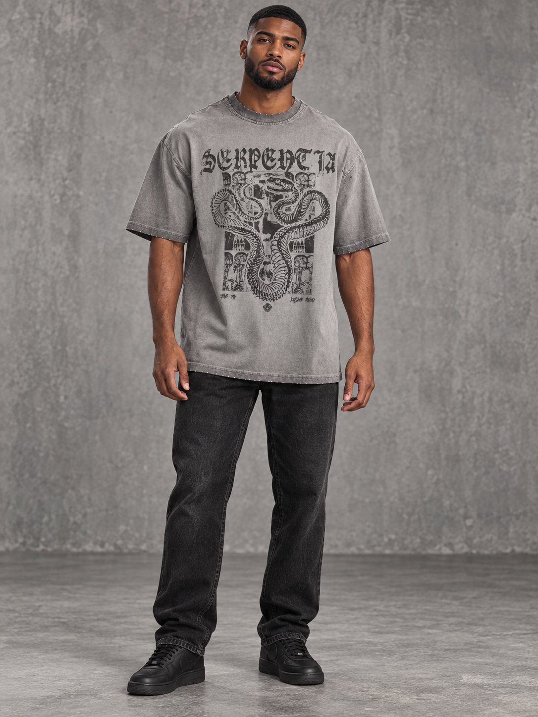 Men's Graphic Round Neck T-Shirt