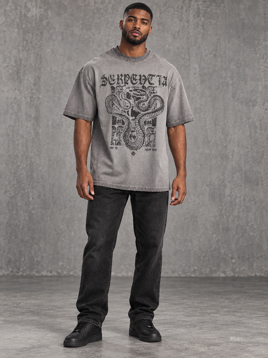 Men's Graphic Round Neck T-Shirt
