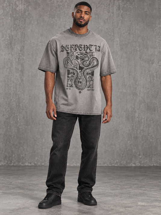 Men's Graphic Round Neck T-Shirt