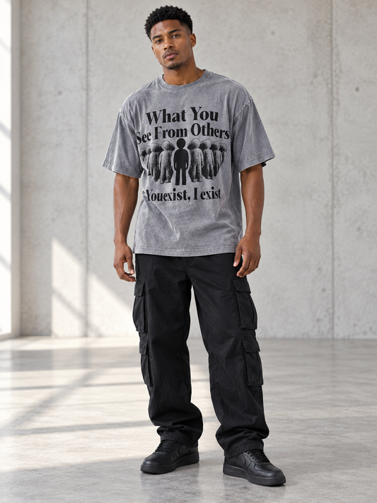 Men's Graphic Round Neck Half Sleeve T-Shirt