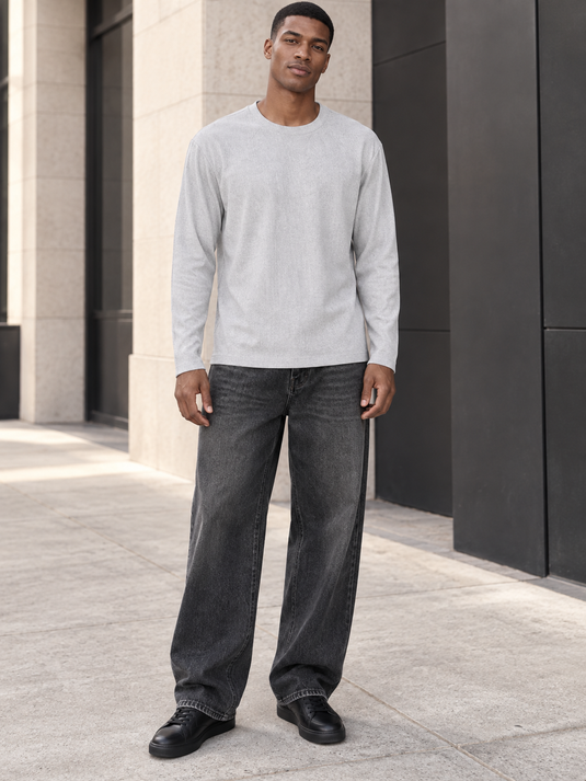 Men's Long-Sleeve Crew Neck T-Shirt