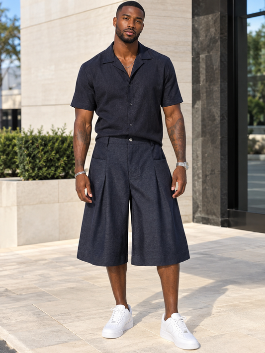 Men's Wide-Leg Capris