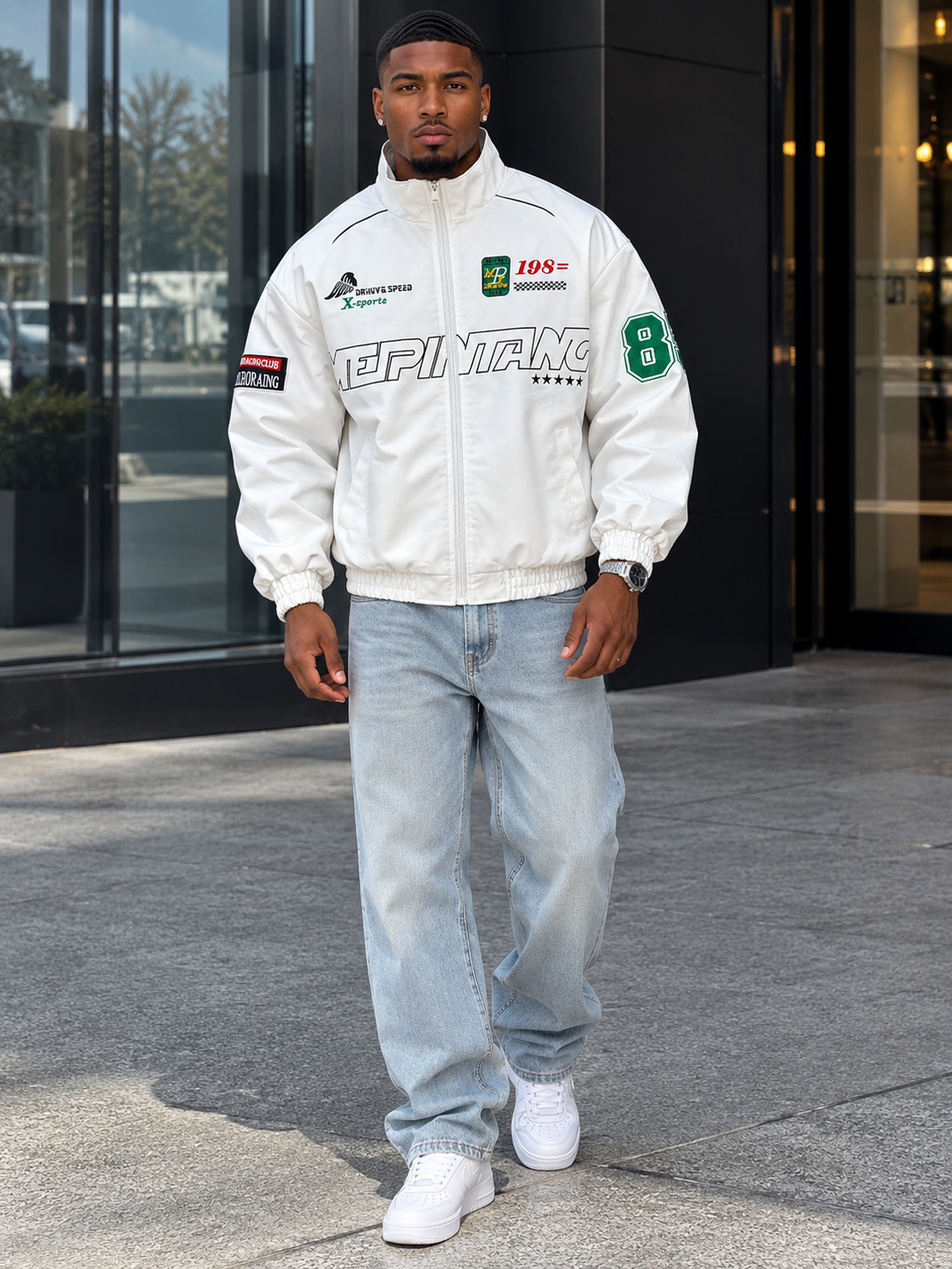 Men's Plus Size Zip-Up Jacket