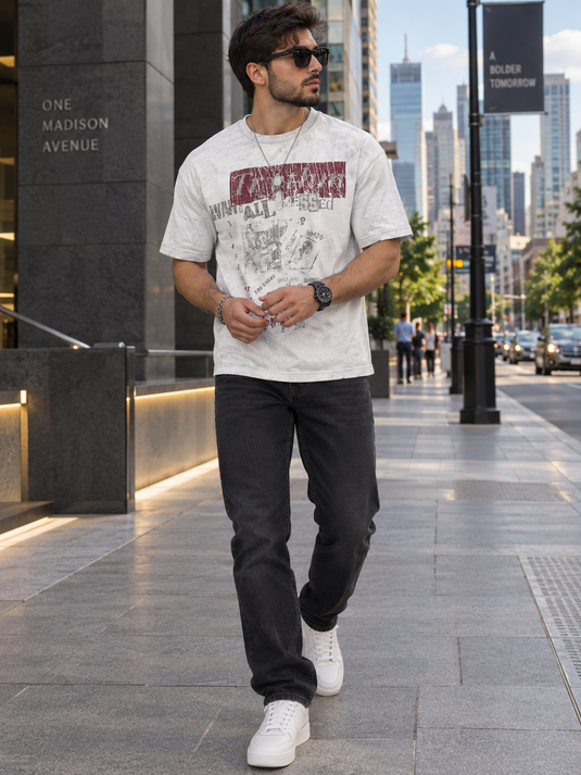 Men's Vintage Graphic Oversized T-Shirt