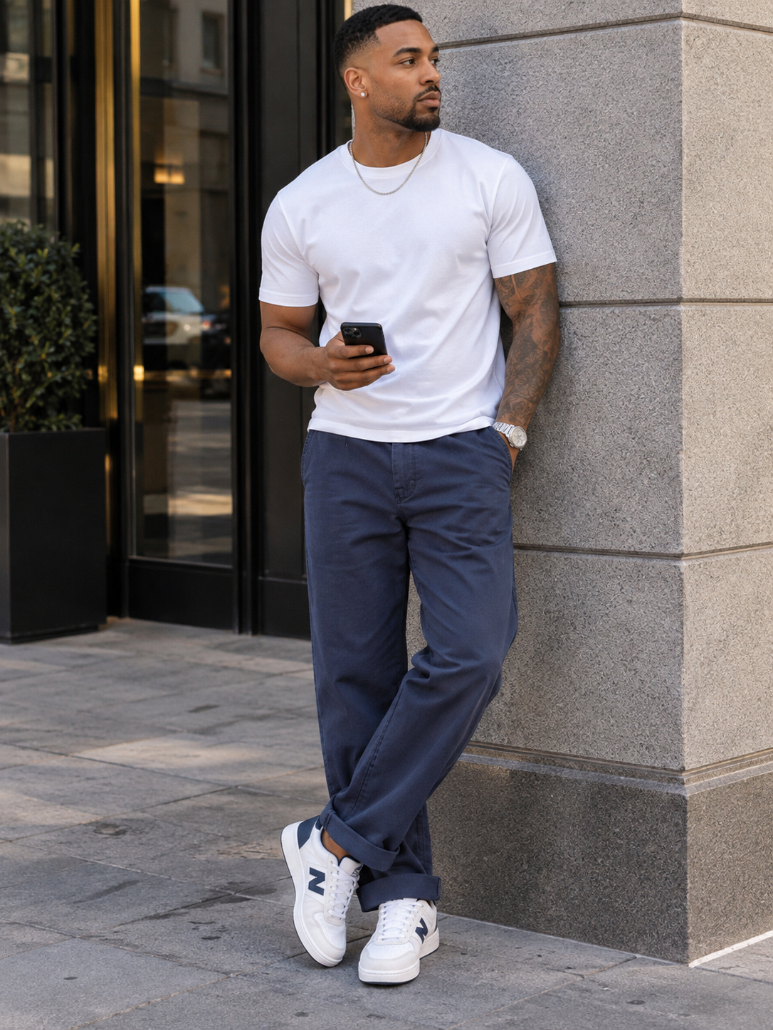 Men's Plus Size Casual Elastic Waist Pants