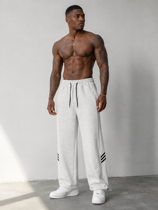 Men's Drawstring Wide Leg Pants