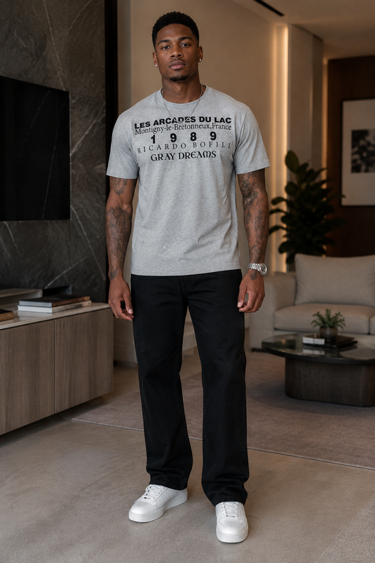 Men's Letter Graphic Short Sleeve T-Shirt