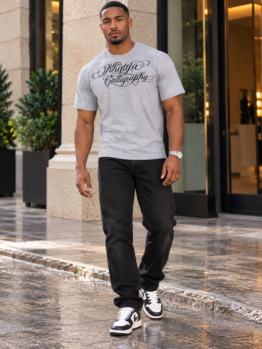 Men's Letter Graphic Round Neck Short Sleeve T-Shirt