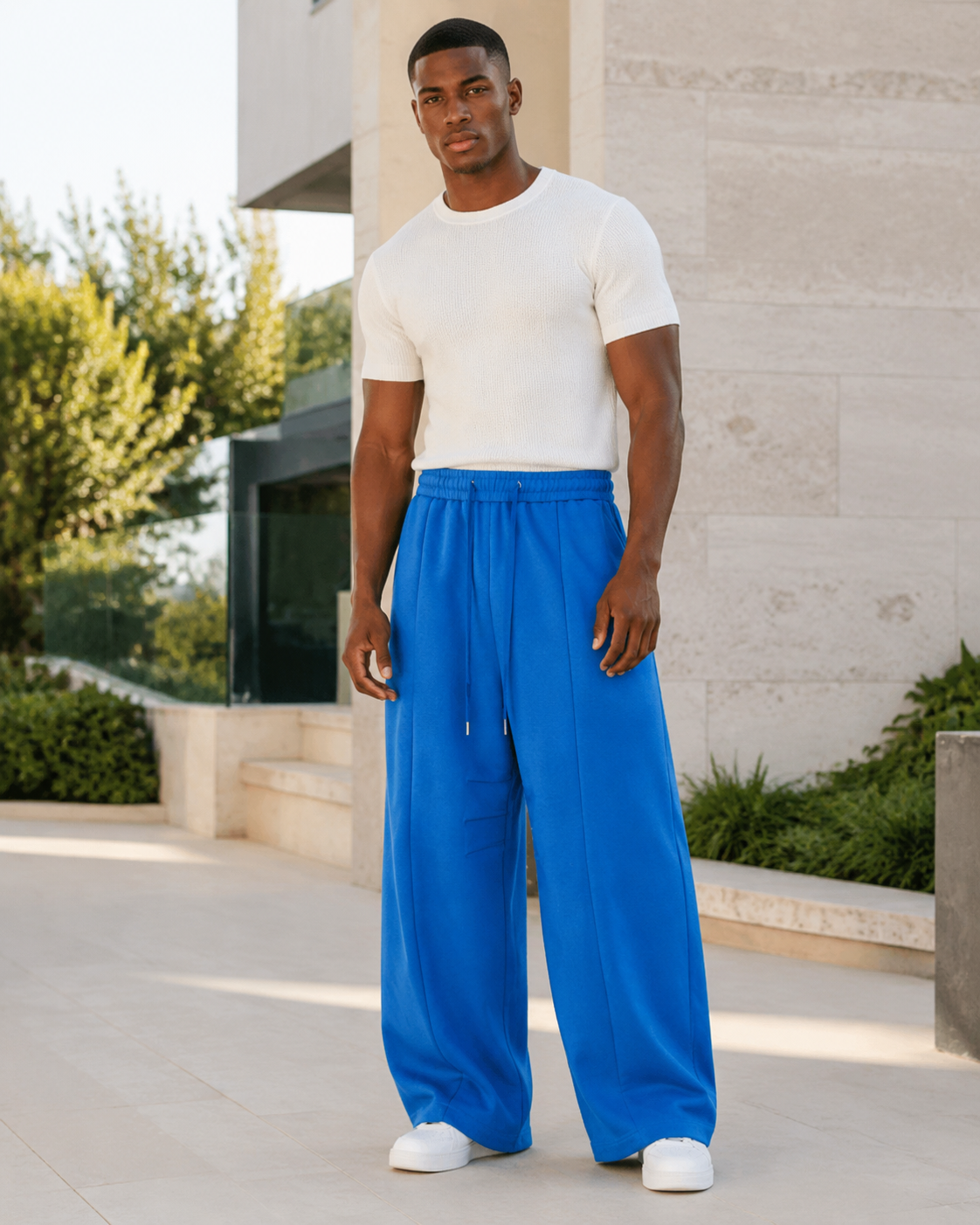 Men's Wide-Leg Streetwear Sweatpants