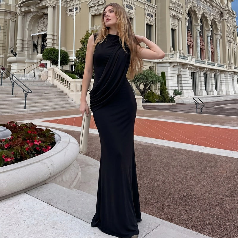 Backless Slit Dress