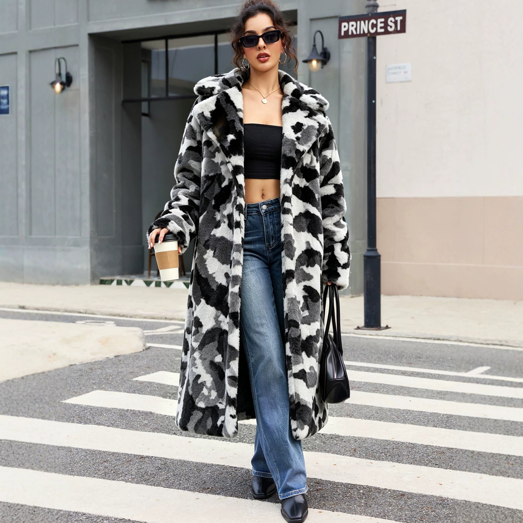 Imitation Rabbit Fur Camouflage Fur Long Artificial