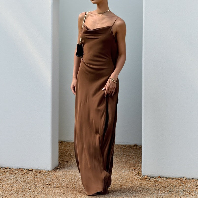 Satin Maxi Dress