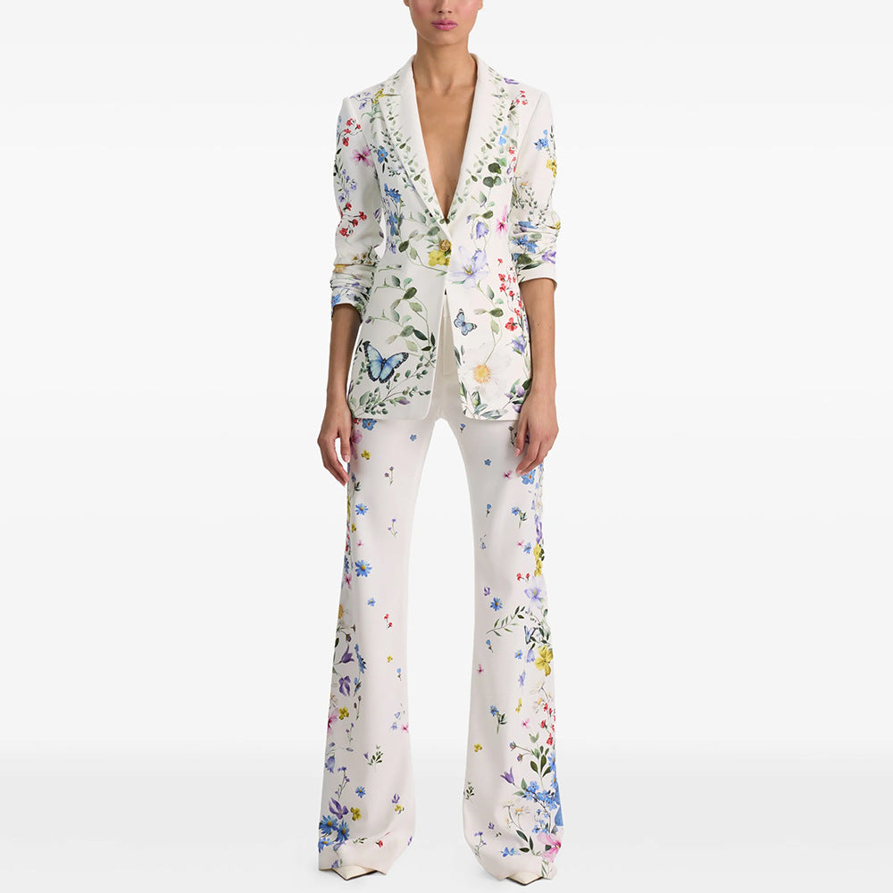 Two Piece Sets Fresh Blazer Trousers