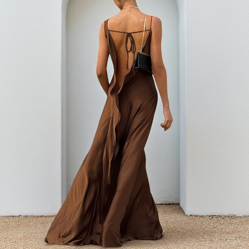 Satin Maxi Dress