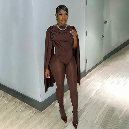 Casual Slim Fitting Patchwork Long Sleeve Open Arm Mesh