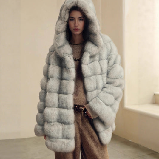 Fur Coat Warm Coat Casual Street Faux Fur