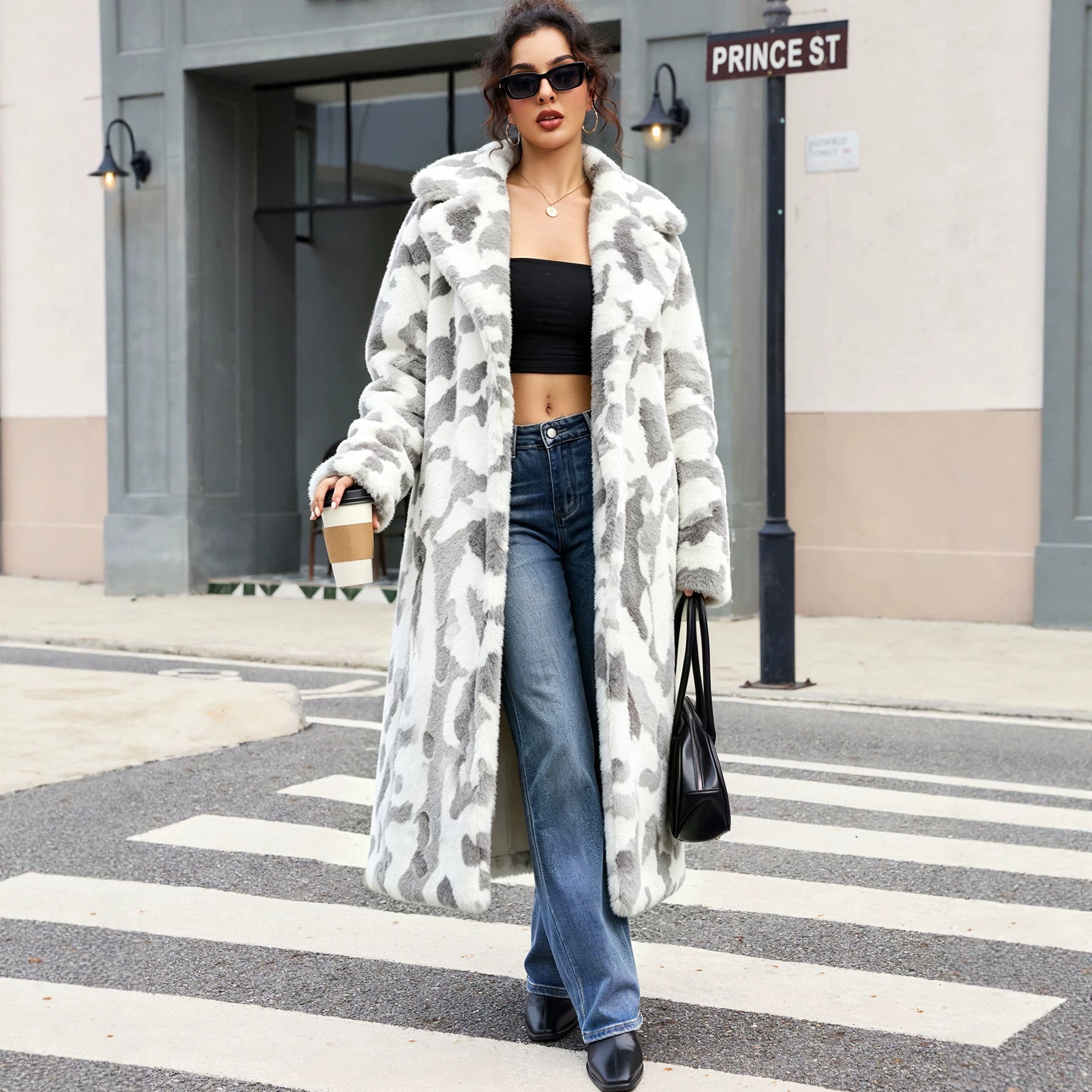 Imitation Rabbit Fur Camouflage Fur Long Artificial