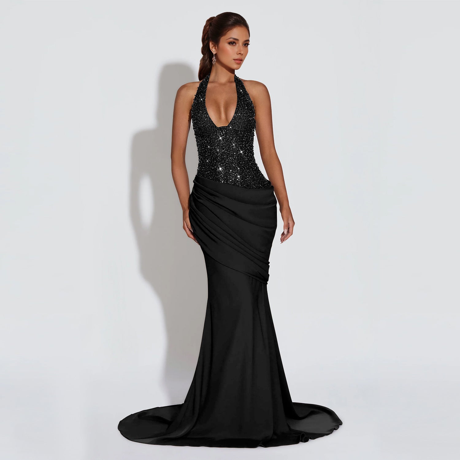 Elegant Sexy Halter Backless Dress