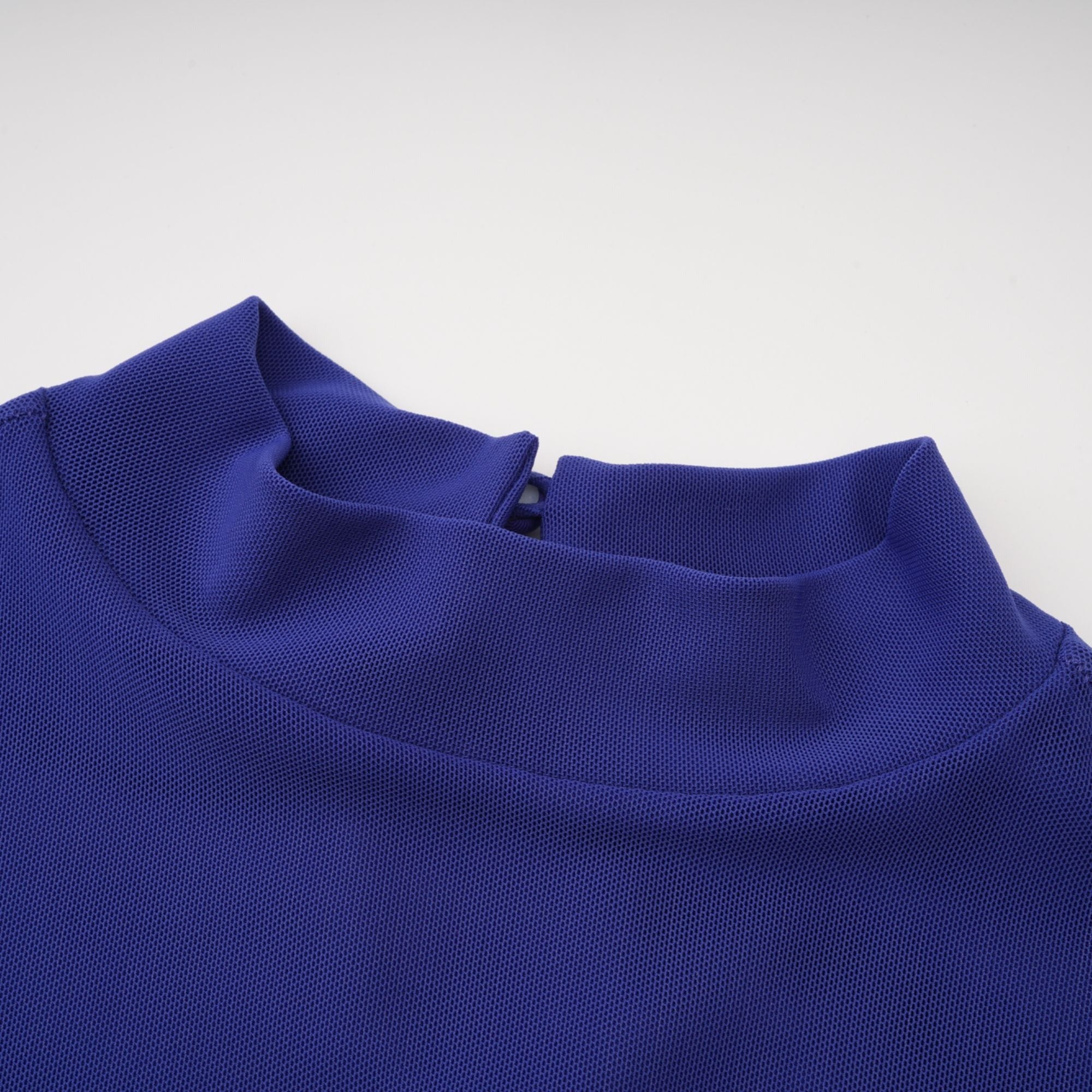 Eva Blue Draped Gathered Maxi Dress