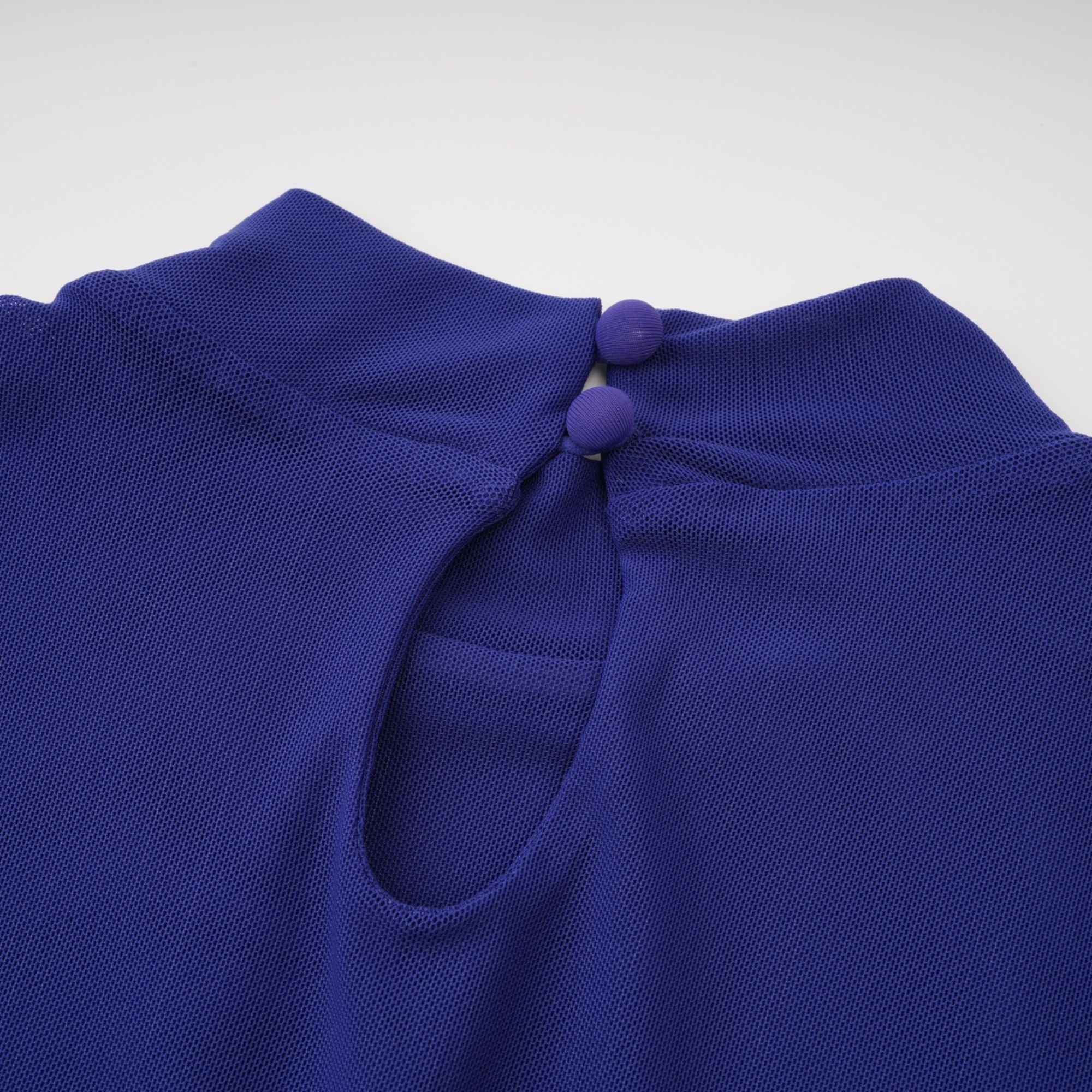 Eva Blue Draped Gathered Maxi Dress