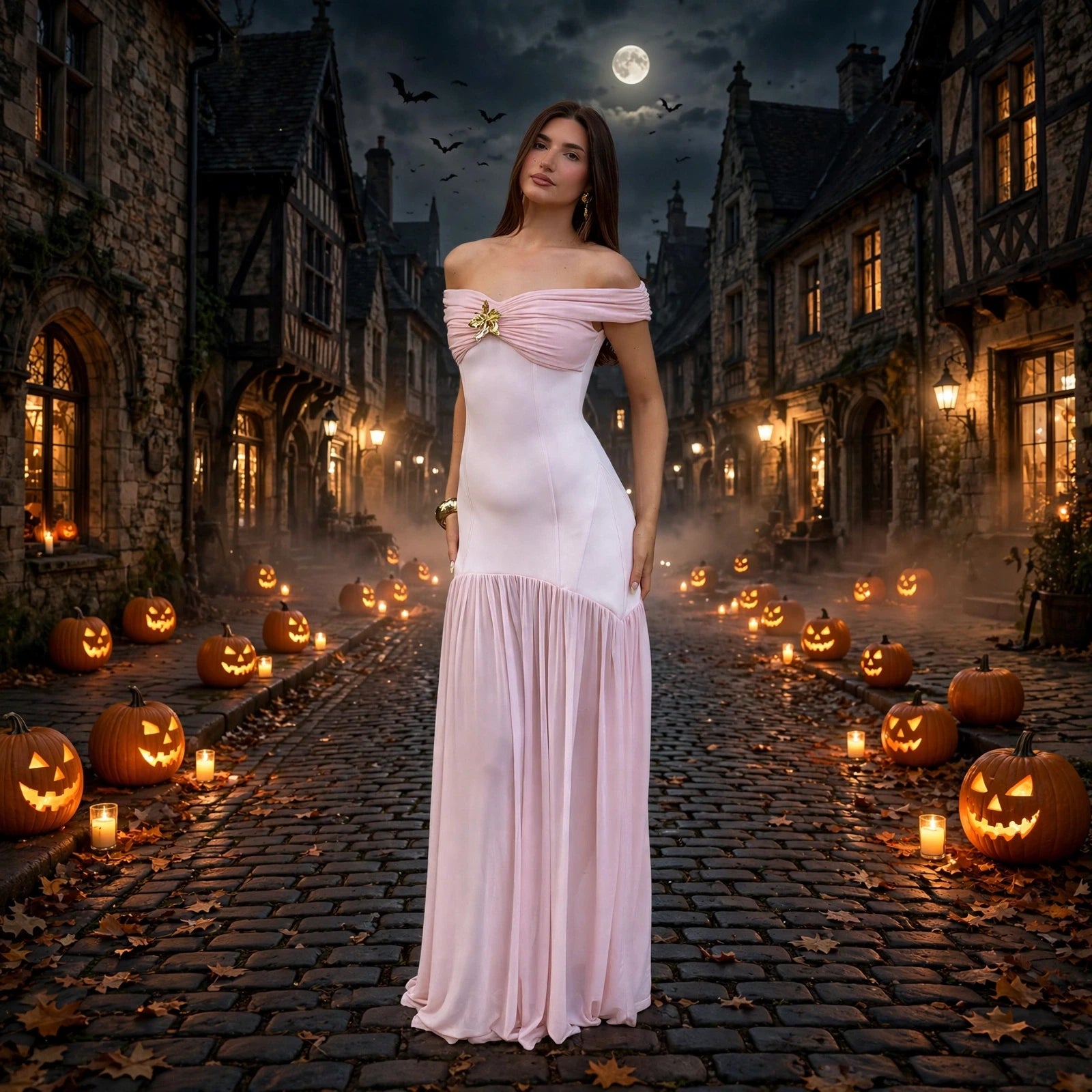 Backless Mesh Pleated Maxi Dress