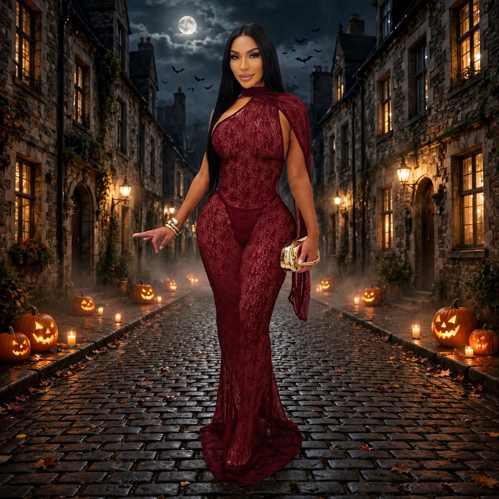 Lace Sheath Sheer Dress